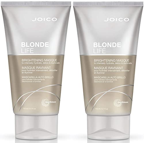 Blonde Life Brightening Masque | For Blonde Hair | Instant Hydration | Neutralize Chlorine & Detoxify Hair | Add Softness & Smoothness | Sulfate Free | With Monoi & Tamanu Oil | 5.1 Ounce (Pack Of 2) #TOP21