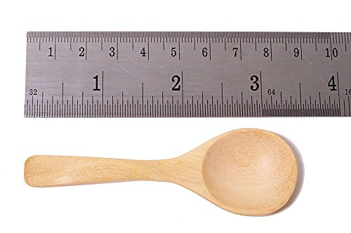 Brccee Ac 10Pcs Mini Wooden Spoons Condiments Salt Spoons Tembusu Wood (10) #TOP2