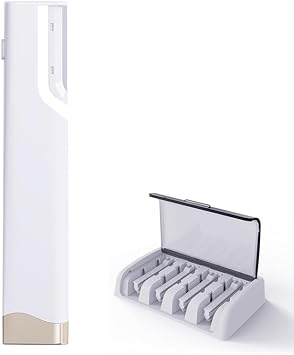 Electric Eyebrow Shaper, Rechargeable Eyebrow Trimme Dermaplaning Tool for Women Facial Hair Shaver, 5 Refill Blades, USB Charging, Sonic Vibration