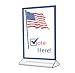 Marketing Holders 8 Pack Sign Holder 5x7 Inch Double Sided Top Load Clear Acrylic Counter Menu Price List or Notice Vertical Portrait Table Tent Display for Office or Retail Shops