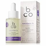 bco Bakuchiol Öl – straffende Gesichtspflege auf Squalan-Öl Basis, pflanzliche Retinol Alternative, natürliches Anti-Aging, vegan, nachhaltige Kosmetik Made in Germany, 30 ml