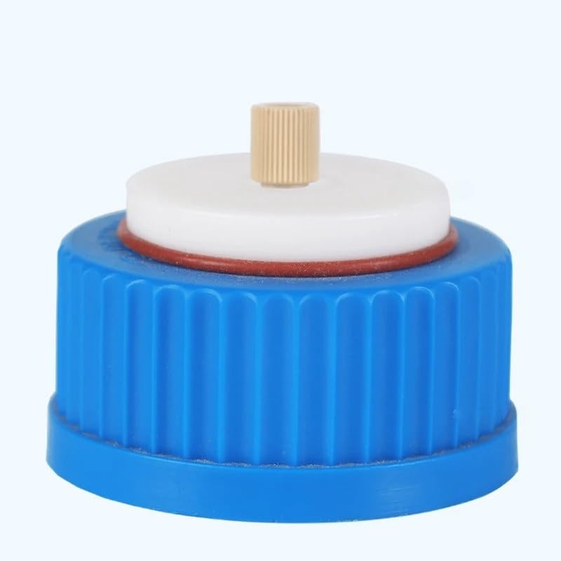 Mobile Phase Solvent Bottle Cap GL45 with PEEK Connector HPLC Solvent Bottle Cap Mobile Phase bottle1/2/3/4-holes(2-Holes)