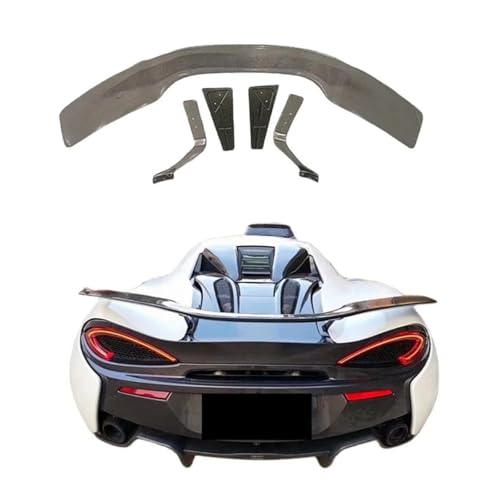FXFUPO Alerón Trasero de Fibra de Carbono Estilo Novit Compatible con McLaren 540C 570S 570GT