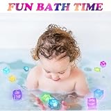 Jiosdo Kids Sensory Toys, 12PCS Led Light Up Bath Toys For Toddlers, Liquid Sensor Bath Lights For Kids, Sensory Bath Toys For Children, Light Up Ice Cubes For Bath - Image 6