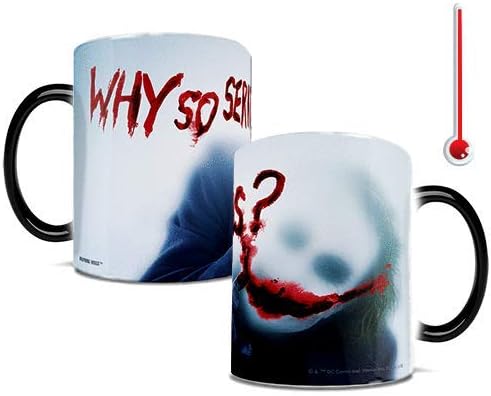 Miniatura 4 de Morphing Mugs DC Comics - Batman The Dark Knight - Joker - Why So Serious - Taza de cerámica sensible al calor que cambia de color de 11 onzas