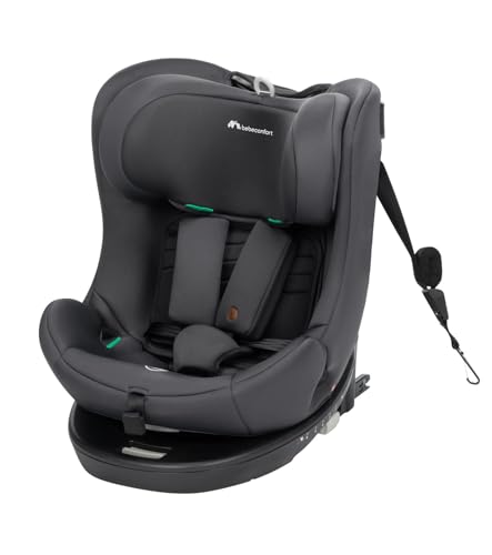 Bebeconfort Athena 360 i-Size, Silla Coche 360, 0-12 Años, 40-150 cm, Silla Coche ISOFIX, Reposacabezas 10 Posiciones, 4 Posiciones Reclinadas, Protección Lateral, Mineral Graphite