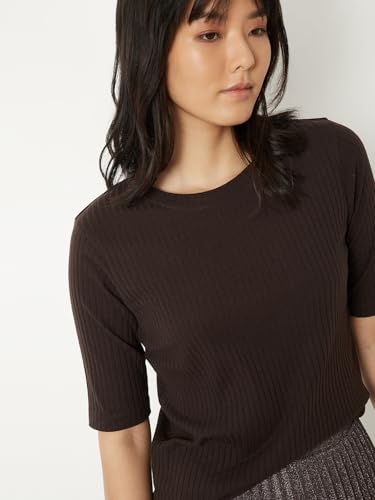 Image of Max Plus Size Women Ribbed T-Shirt
