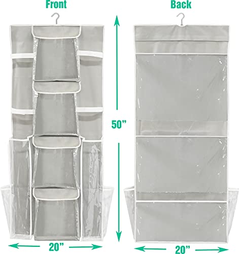 Simple-Houseware-Double-Sided-Hanging-Gift-Wrap-Organizer-Storage-Pockets-Set-of-1