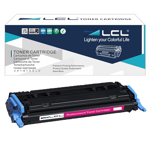 LCL Cartucho de Tóner Remanufacturado 124A Q6003A 707 CRG707 (Magenta) Reemplazo para HP LaserJet 1600/2600/2605/1015/1017Color Series i SENSYS LBP5000/5100 LaserJet 2600n/2605d/2605dn/2605dn XI