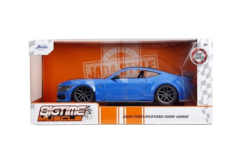 Jada Toys Bigtime Muscle 1:24 Ford Mustang Dark Horse Azul miniatura 2