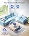 Air Purifiers for Bedroom Home, MOOKA HEPA Air Purifier for Home Pets with Fragrance Sponge for Smoke Dust Pollen Dander Odor, Small Air Cleaner with Sleep Mode Night Light Timer, KJ067L, White