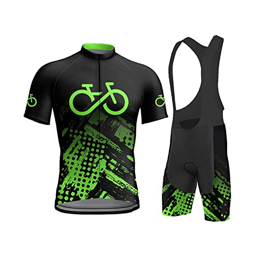 KAISUN Maillot Ciclismo Corto de Verano para Hombre, MTB Ciclista Bici Ropa Culote Conjunto Traje Culotte Deportivo, Equipacion Ciclismo Bicicleta de Carretera (Color : TYP-2, Size : XXL)