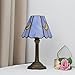 wecrejoni Tiffany Lamp Stained Glass lamp Small Bedside Table Lamps for Living Room Bedroom Dorm Kitchen Home Decor Festival Birthday Gift,Pink Blue Moon