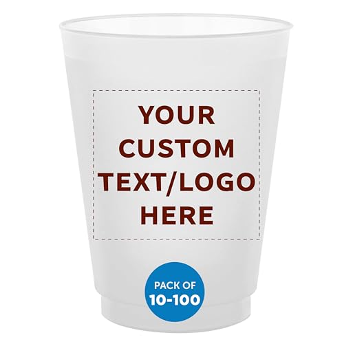 DISCOUNT PROMOS Custom Frosted Plastic Stadium...