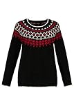 ulla popken kaschmir pullover kuschelweiche Qualität Ulla Popken Damen große Größen Norweger-Pullover schwarz 50/52 725710 10-50+