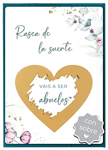 Image of Joli Coon Tarjeta de rascar Vais a ser abuelos con sobre - Anunciar embarazo abuelos