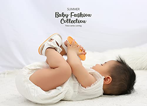 Image of CENCIRILY Infant Baby Girls Boys Sandals Summer Beach Outdoor Bowknot Soft Rubber Sole Toddler Princess Dress Flats Walking Shoes