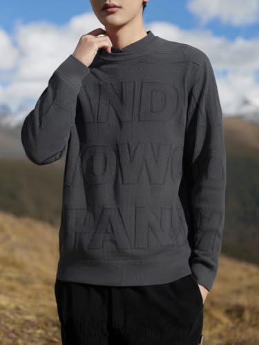 Pull col chemise intégré homme ample idéal pour le bureau et les sorties - 3