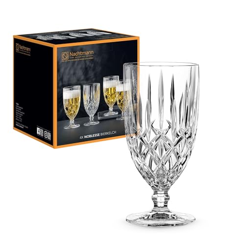 Spiegelau & Nachtmann 102556 Noblesse - Set di bicchieri da birra in cristallo, 425 milliliters