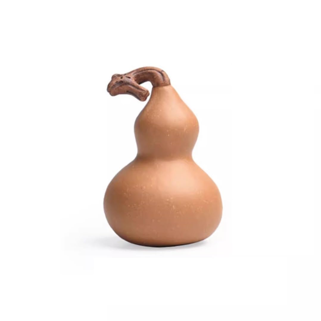 ENGENDER Kung Fu Tea Pet Purple Sand Handmade Statue, Gourd, Tea Pet, Tray, Desktop Ornament, Fortune, Set Accessories