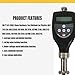 VTSYIQI Digital Shore OOO Durometer for Foam Rubber Silicone Sponge- and Cellular Rubber with Indenter R6.35Spherical Radius Measurement Range 10~90HOOO Resolution 0.1H