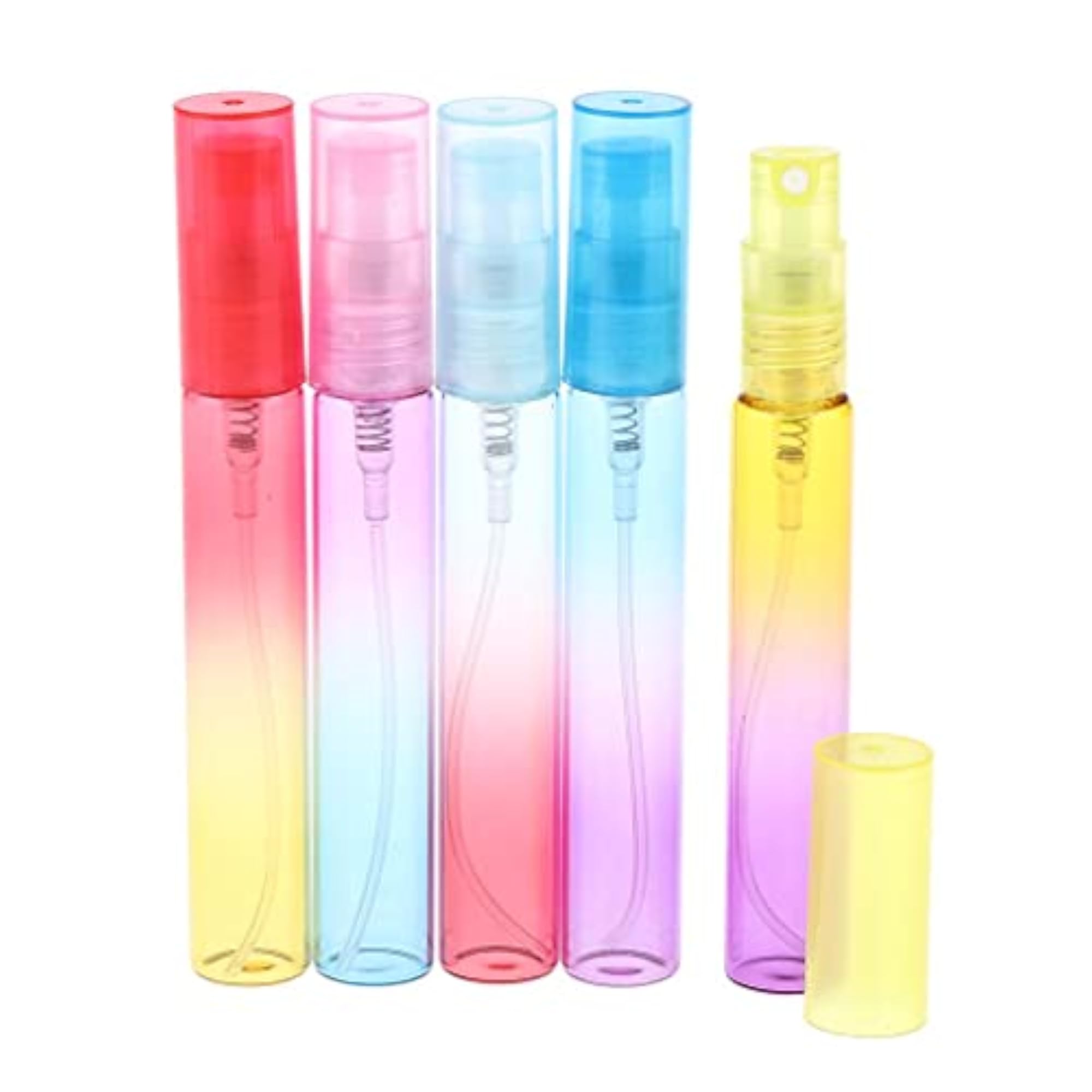 6x5x Empty 4/8mL Refillable Perfume Bottles, Glass Vials