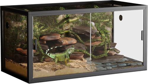 120 Gallon Bearded Dragon Tank, 4x2x2 Glass Front-Opening