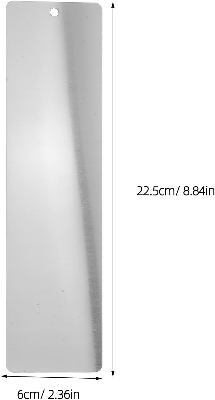 2pcs Ski Wax Scraper: Stainless Steel Snowboard Repair Tools Waxing Removal Squeegee Snow Sports Accessory for Tuning & Maintenance