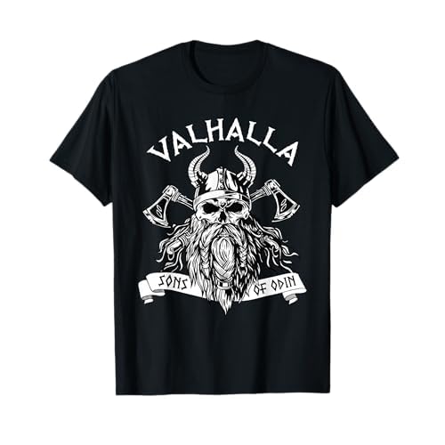 Vikingo Valhalla Hijos De Odin Nordo Thor Mitología Camiseta