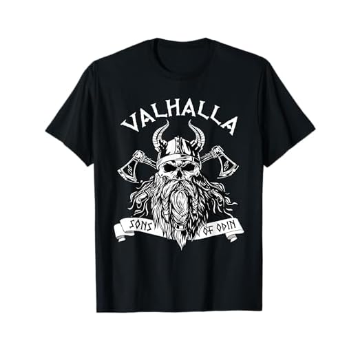 Vikingo Valhalla Hijos De Odin Nordo Thor Mitología Camiseta