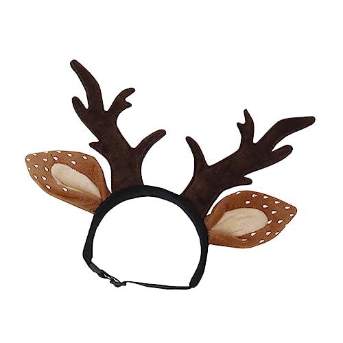 Diadema para mascota con cuernos de reno S