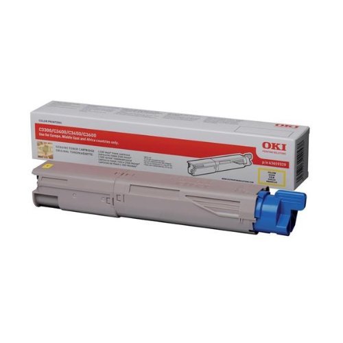 Toner OKI 43459433 jaune C3450 idéal pour imprimer les rapports d'activité à la maison