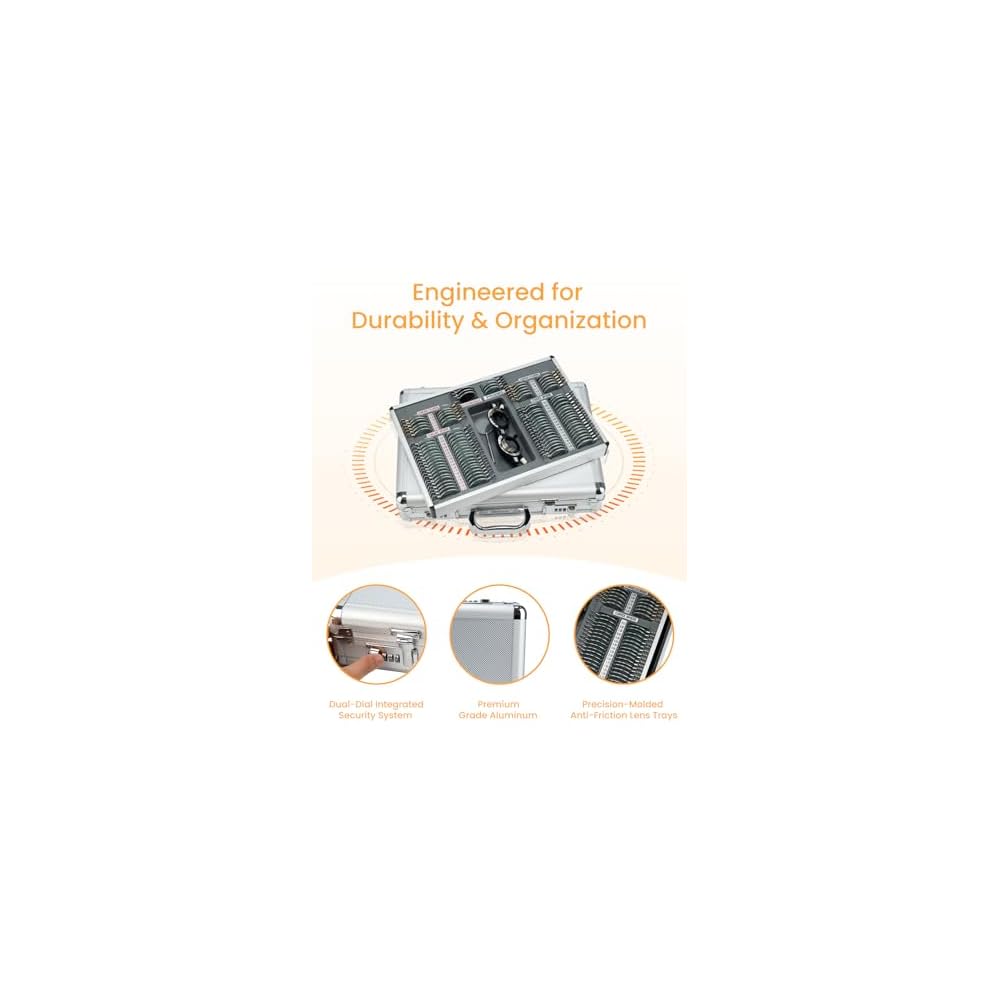 104 Stuks Proeflens Set Metalen Rand Optometrie Lens Proeflens Optische Winkels P 010748815610