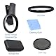 67mm CPL Polarisationsfilter Handy CPL Filter Kompatibel mit iPhone 16 Pro Max 15 14 13, Clip-On HD Cirkular Polfilter Objektivfilter für Smartphones mit Tragetasche und Objektiv-Reinigungstuch