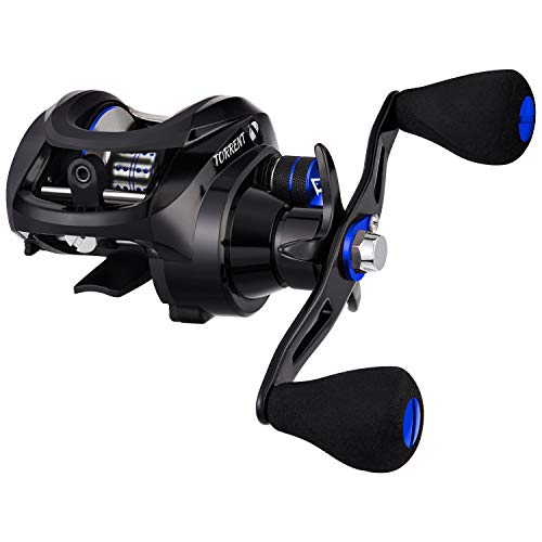Piscifun Torrent 5.3:1 Baitcasting Reel - Low Profile Fishing Reels Baitcasting, Carbon Fiber Drag, Magnetic Brake, Affordable Baitcast Fishing Reels Baitcaster (Left Handed)