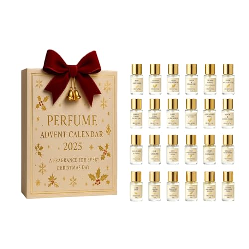 Perfume Advent Calendar 2025, 24 Days of Designer Fragrances for Women & Men - Premium Holiday Countdown Gift Set, Travel-Size Perfumes - Holiday Countdown Calendar (1)