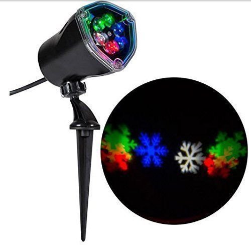 Lightshow Gemmy Multi Color Snow Flurry Snowflake LED Projection Light Christmas