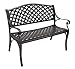Produktbild DEGAMO Gartenbank Parkbank Oxford 2-sitzer aus Aluguss, Farbe antik-grau, wetterfest