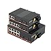1PCS Gigabit Industrial Transceiver 2 SFP to 2/4/8 RJ45 10/100/1000M Fiber Optic Switch Industrial Network(2 SFP to 8 RJ45)