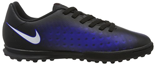 Nike Unisex-Kinder Magista X Ola II TF Fußballschuhe, Blau (Black/White/Paramount Blue/Hyper Orange)