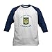 CafePress Stand with Ukraine Baseball Jersey Kids Cotton Baseball Jersey, 3/4 Raglan Sleeve Shirt Navy/White
