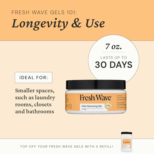 Image of Fresh Wave Orange Odor Removing Gel, 7 oz., Pack of 3