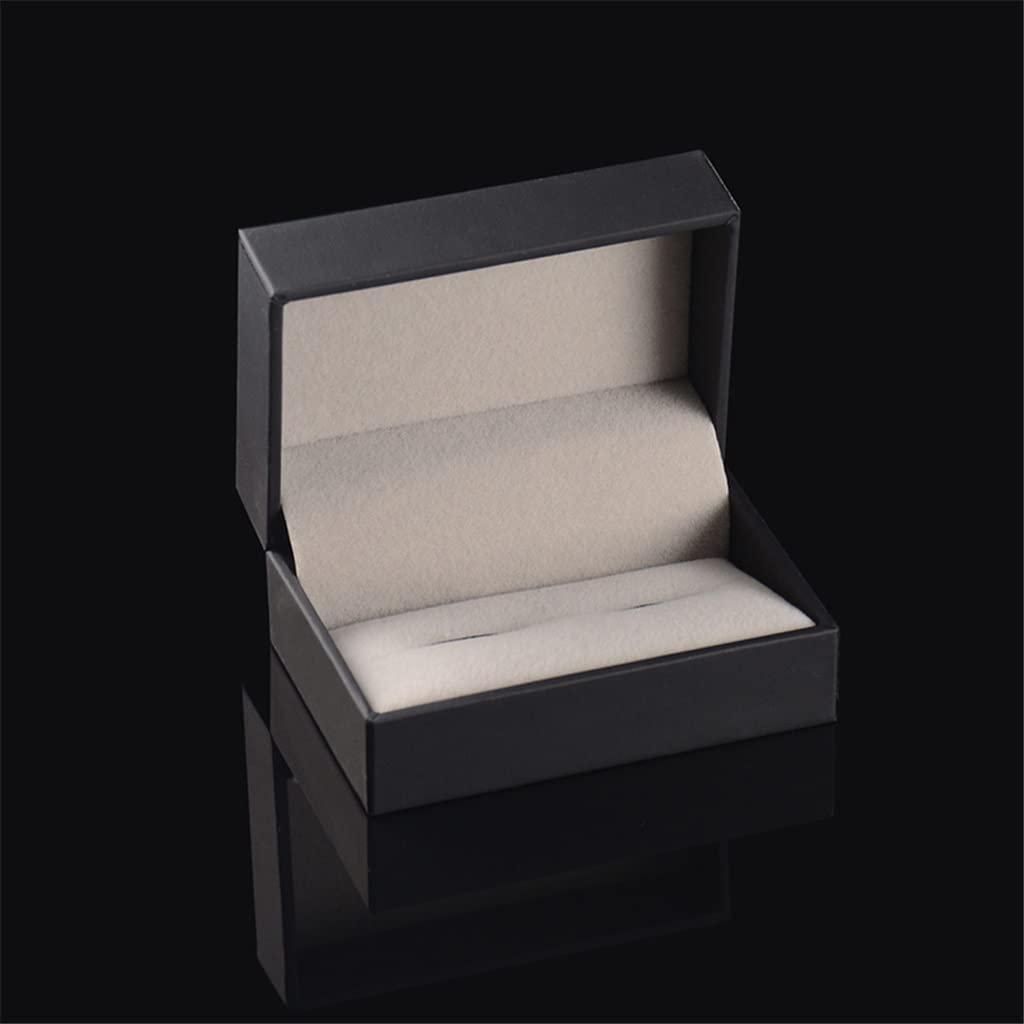 Joyero clásico Retro, 1 Pieza, Negro, Estuche para Guardar Gemelos, plástico, Papel Especial, Regalo para Mujer.