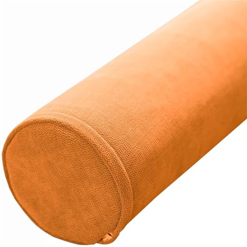 Memory Foam Cervical Roll Pillow - Round Neck Bolster for Sleeping, Head, Neck, Back, Legs & Yoga