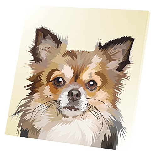Petit chien mignon en tableau toile Chihuahua pour illuminer vos murs