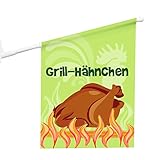 ✓ Vorder- und Rückseite mit gleichem Motiv bedruckt (Maße Fahne: 46 x 52 cm)