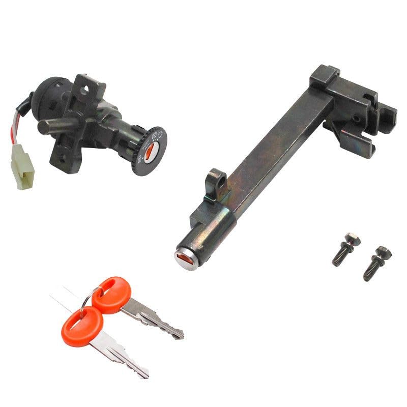 cyclingcolors contacteur à clé moto scooter mobylette compatible avec mbk booster yamaha bw's 3 fils avec serrure de selle