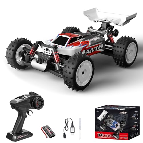 Dodoore S911 RC Cars, 1/16 Scale Remote Control Car, 36KM/H High Speed Racing RC Buggy, 4WD All Terrains Off-Road RC Truck for Adults (Red)