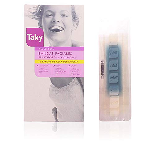 TAKY Sensaciones bandas de cera depilatorias faciales caja 12 uds Cover