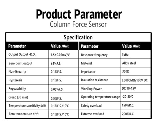 Sensor de pesaje de alta precisión DYZ-014 con rango hasta 20T 3